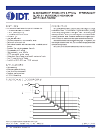 Datasheet IDTQS3VH257PA производства IDT