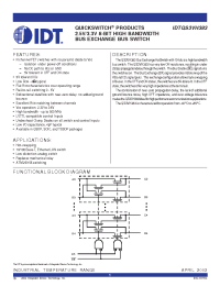 Datasheet IDTQS3VH383PA manufacturer IDT