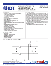 Datasheet IDTQS3VH800PA manufacturer IDT