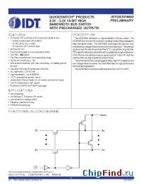 Datasheet IDTQS3VH800Q manufacturer IDT