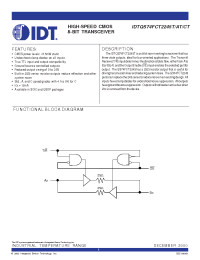 Datasheet IDTQS74FCT2245ATQ manufacturer IDT