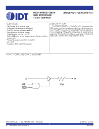 Datasheet IDTQS74FCT2827AT manufacturer IDT