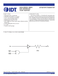 Datasheet IDTQS74FCT2828BT manufacturer IDT