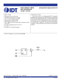 Datasheet IDTQS74FCT2841AT manufacturer IDT