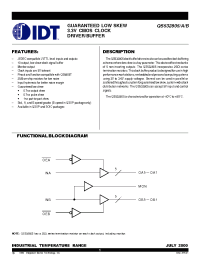 Datasheet Q532805BSO manufacturer IDT