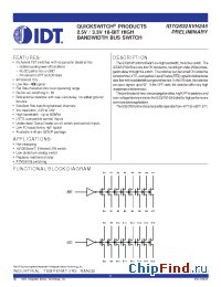 Datasheet QS32XVH245 manufacturer IDT