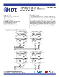 Datasheet QS34X383 manufacturer IDT