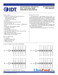 Datasheet QS34XVH2245 manufacturer IDT