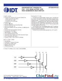 Datasheet QS3VH125 manufacturer IDT
