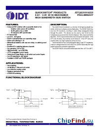 Datasheet QS3VH16233 manufacturer IDT