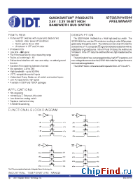 Datasheet QS3VH16244 manufacturer IDT