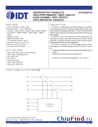 Datasheet QS4A101 manufacturer IDT