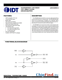 Datasheet QS532806 manufacturer IDT