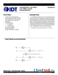 Datasheet QS53805A manufacturer IDT