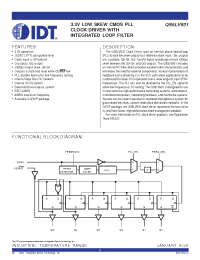 Datasheet QS5LV93180Q manufacturer IDT