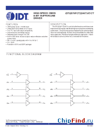Datasheet QS74FCT2244T manufacturer IDT