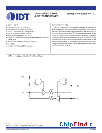 Datasheet QS74FCT2245T производства IDT