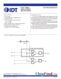 Datasheet QS74FCT2257ATS1 manufacturer IDT