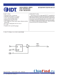Datasheet QS74FCT2374T manufacturer IDT