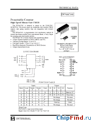 Datasheet IN74AC161D manufacturer IK Semi.