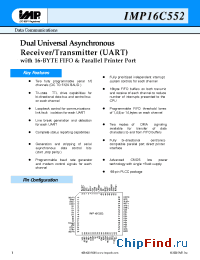 Datasheet IMP16C552 manufacturer IMP