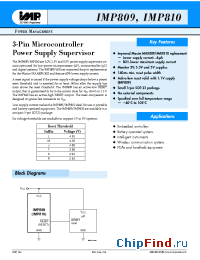 Datasheet IMP809MEUR-T manufacturer IMP