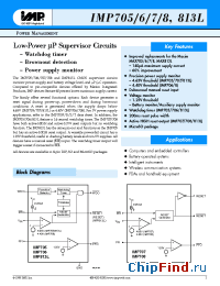 Datasheet IMP813LCPA manufacturer IMP