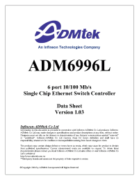 Datasheet ADM6996L manufacturer Infineon