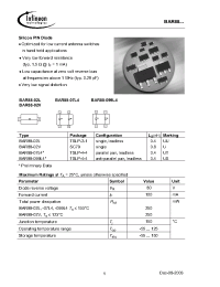 Datasheet BAR88-099L4 manufacturer Infineon