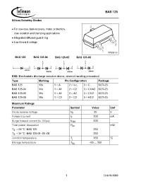 Datasheet BAS125-04E6327 manufacturer Infineon