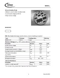 Datasheet BAS52 manufacturer Infineon