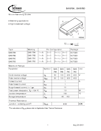 Datasheet BAS78A manufacturer Infineon