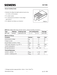 Datasheet BAT60AQ62702A1188 manufacturer Infineon