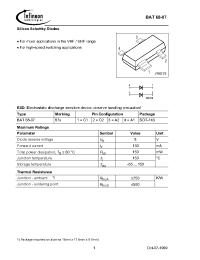 Datasheet BAT68-07E6327 manufacturer Infineon
