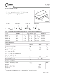 Datasheet BAT68E6327 manufacturer Infineon