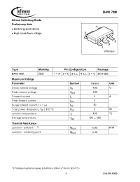 Datasheet BAW78ME6327 manufacturer Infineon