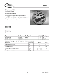 Datasheet BBY56-02W производства Infineon