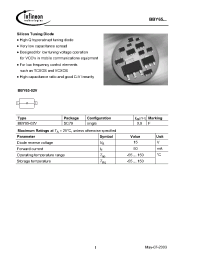 Datasheet BBY65-02V manufacturer Infineon