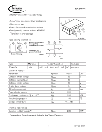 Datasheet BC846PN manufacturer Infineon