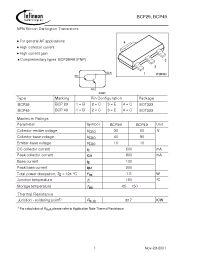 Datasheet BCP29 manufacturer Infineon