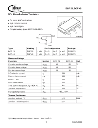 Datasheet BCP29E6327 manufacturer Infineon