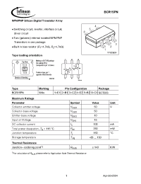 Datasheet BCR15PN manufacturer Infineon