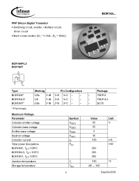 Datasheet BCR164F manufacturer Infineon