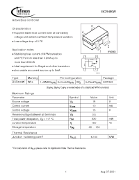 Datasheet BCR400W manufacturer Infineon