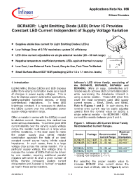 Datasheet BCR402R manufacturer Infineon