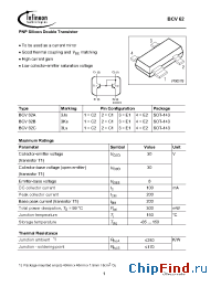 Datasheet BCV62CQ62702-C2160 manufacturer Infineon