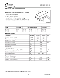 Datasheet BFN22E6433 manufacturer Infineon