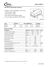 Datasheet BFN23E6327 manufacturer Infineon