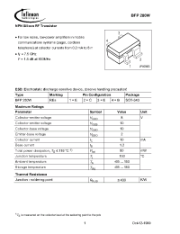 Datasheet BFP280WE6327 manufacturer Infineon