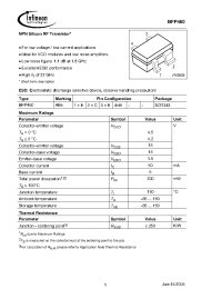 Datasheet BFP460 manufacturer Infineon